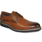 VANGELO Men Dress Shoe Oxford Formal Tuxedo for Prom and Wedding Brown Matte - Wide Width Available - Ortholite Insole